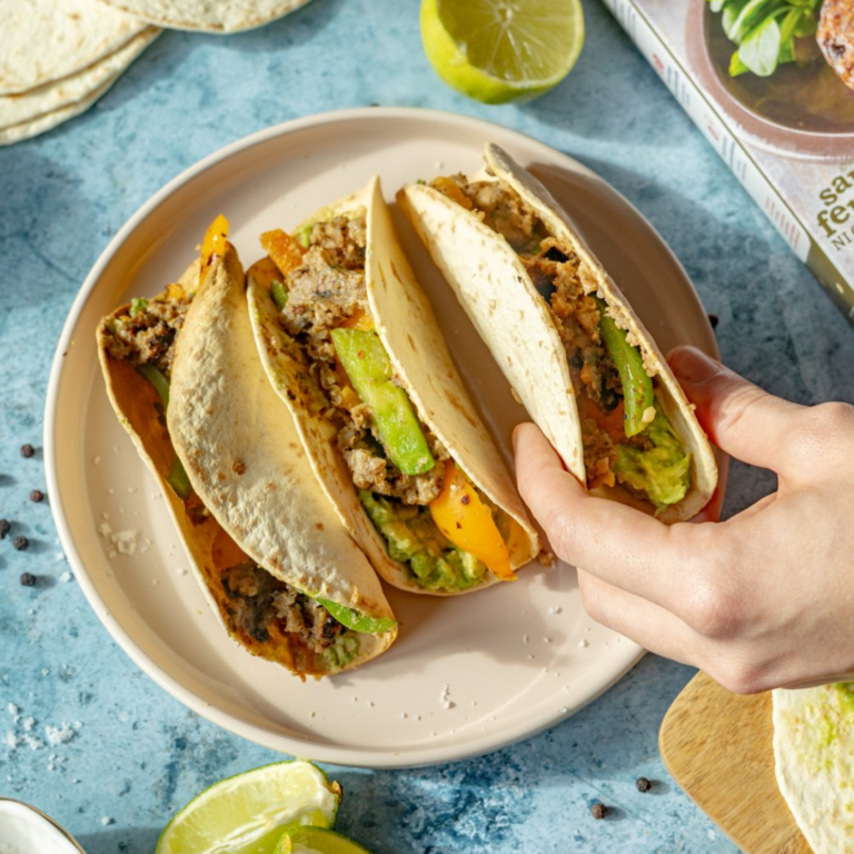 Wraps gourmands aux Pavés Végétariens de Sarrasin Champignon Ciboulette Bio